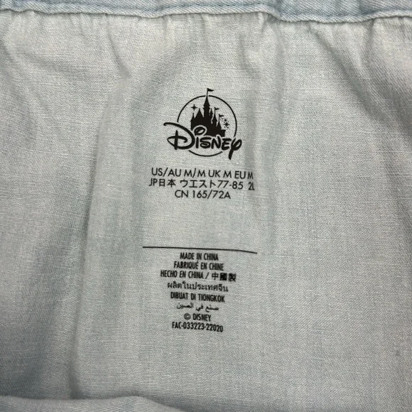 Disney parks Cinderella themed denim skirt with patches size medium - Picture 5 of 6